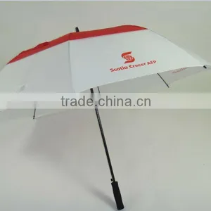 60" Arc Big Golf Size Eva Handle Double Umbrella thumbnail-1