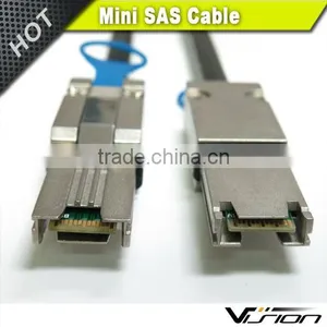 1m Black 28awg Mini SAS Cable SFF8088 to 8088 26pin to 26pin With OD 7.5mm thumbnail-3