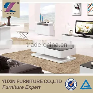 Livingroom High Gloss Black Top Conference Table With tv Stand thumbnail-1