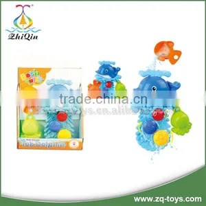 New Baby Play Dolphin Bath Toy Rotation With Water thumbnail-1