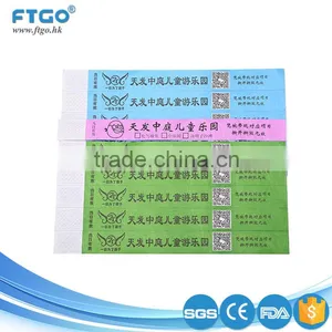 Low Price Custom Design Tyvek Party Event One off Paper Bracelet thumbnail-1