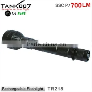 Tank007 TR218 Police LED Flashlight Power Light Led Torch Military Torch Lamp thumbnail-6