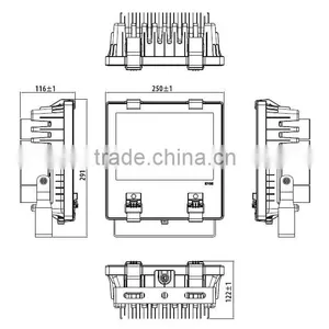 GS SAA CB CE Approved IP65 70W LED Floodlight With Bridgelux LED, CRI>80, LM-80 Passed thumbnail-6