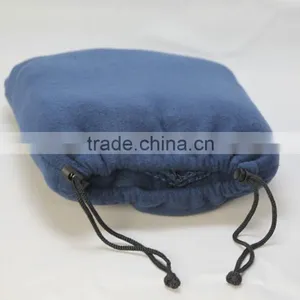 2015 Super Soft Outdoor Polar Fleece Solid Color Printed Travel Blanket With Pocket thumbnail-3