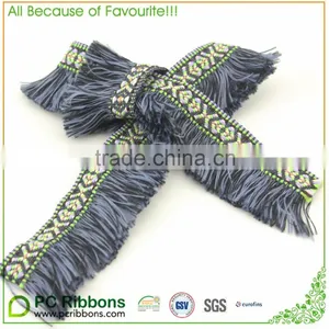 3.8mm Eco-friendly Home Textile Colorful Plain Woven Herringbone Spandex Jacquard Ribbon thumbnail-2