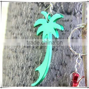 Watower Leaf Shape Aluminium Bottle Promotional Opener Keychain thumbnail-1