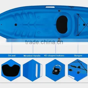 Rowing Boat Colorful Cheap Sea Fishing Kayak Made In China For Sale thumbnail-3