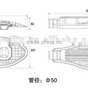 COB LED Street Light Fixture 30w thumbnail-3