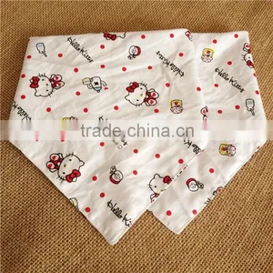Wholesale Cotton Plush Triangle Baby Bib / Plush 100% Cotton Triangle Baby Bibs thumbnail-4