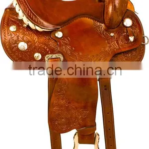 New Horse Western Pleasure Saddle Premium Quality WS161 thumbnail-1