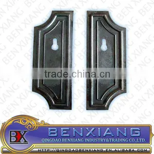 Decorative Wroguht Iron Gate Lock Plates thumbnail-1