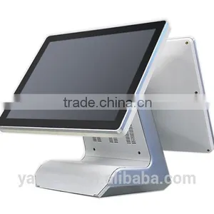 15inch Dual Touch Screen Supermarket POS System All in One With Aluminum Alloy Casing thumbnail-4