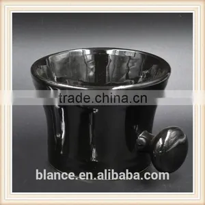 Ceramic Shaving Bowl Black Shaving Soap Mug Design thumbnail-1