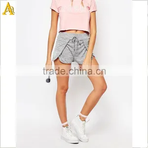 Women Fitness Sport Shorts in Polyester & Spandex With a Side String thumbnail-2
