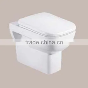 China Factory Ceramic P-trap 180mm Roughing-in Wall Hung Toilet Sanitary Square thumbnail-1