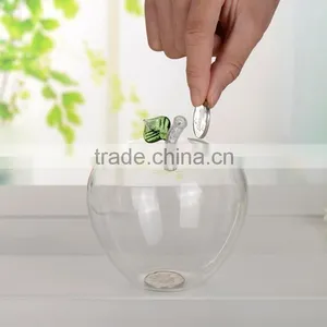 Cute Coin Bank Clear Glass Piggy Bank thumbnail-3