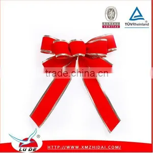 Holiday and Gift Packing Use Velvet Christmas Ribbon Bow thumbnail-2