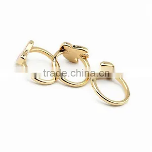 Cut Jewelry Gold Ring Alloy Ring Latest Wedding Ring Designs thumbnail-5