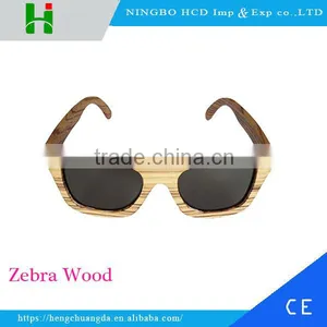 Comfortable Handmade Okay Zebra Wood Sunglasses thumbnail-1