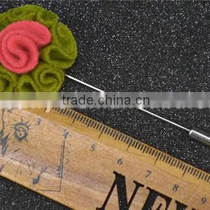 Mens Flower Lapel Pin Crystal Middle Design LAP046 thumbnail-2