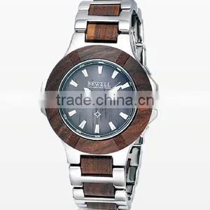 Fashion Stainless Steel Quartz Wood Watch 2016 thumbnail-1