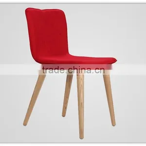 Black Fabric Wooden Dining Chairs thumbnail-4