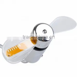 USB LED Clock Fan / Fan Clock With LED Light / Led Message Usb Fan thumbnail-5