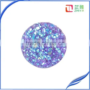 Druzy Stone Fancy Round Cabochon ,High Quality Coated Drusy in Round Shape thumbnail-5