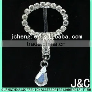 Fashionable Round Shoes Crystal Rhinestone Buckle thumbnail-1