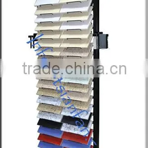 SR502 Metal Free Standing Tile Display Stands With Wheels for Neolith Tiles thumbnail-1