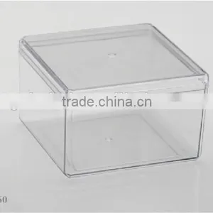 DISPOSABLE PS COOKIES BISCUIT SNACK PACKING BOX SQUARE CONTAINER WITH LID ECONOMIC CH9560 thumbnail-2