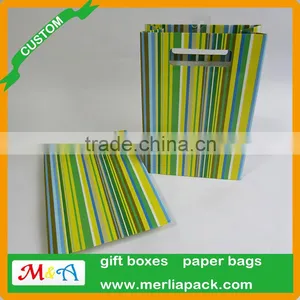 Luxury Paper Gift Bags Party Wedding Birthday With Euro Hook Slot Hang Tabs Bag thumbnail-1