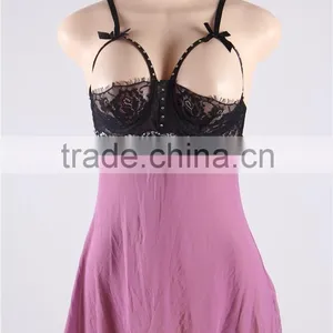 Mauve Chemise Women Underwear Sexy thumbnail-1