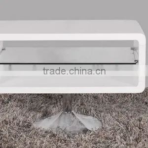 2012 New Style High Gloss White MDF TV Stand thumbnail-1