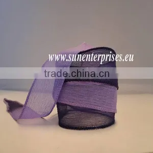 Silk Chiffon Tapers - EGG PLANT thumbnail-1
