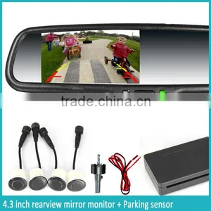 Vehicle Rear View Mirror Car Paking Sensors With Rear View Camera Mirror Monitor thumbnail-1