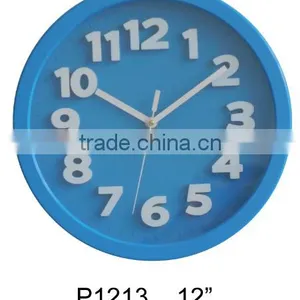 Hot Selling Home Decor 3d Round Plastic Wall Clock thumbnail-2