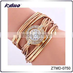 Women Rhinestone Alloy Bracelet Watches Wholesale thumbnail-1