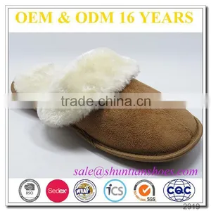 Wholesale Faux Fur Unisex Cheap Slippers thumbnail-1