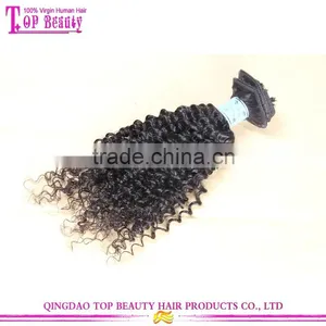 Wholesale Unprocessed High Quality 100% Virgin Indian Deep Curly Hair Clip in Extensions thumbnail-4