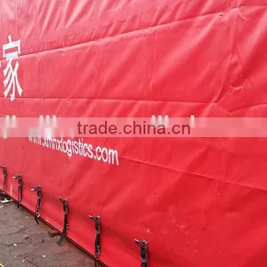 Waterproof and High Tear Strength PVC Tarpaulin Printed Truck Side Curtain Cover Fabric thumbnail-2