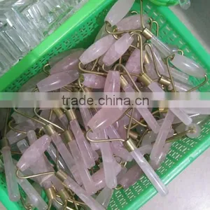 Wholesale Natural Clear/rose Crystal Wand Messager thumbnail-1