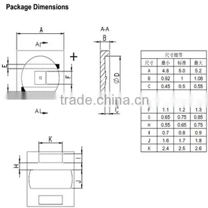 Surface Mount UV LED Low Light Decay Germicidal UVC LED 265nm thumbnail-3