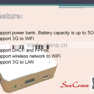 SunComm SC-4363-3GR Sim Card 3G WiFi AP Router With Power Bank thumbnail-6