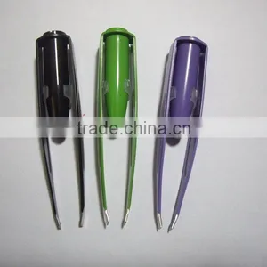 Manufacture LED Light Slant Tip Eyebrow Tweezer thumbnail-2