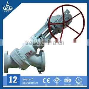 API Manuel Alumina Slurry Valve, Y Type Ball Slurry Valve thumbnail-2