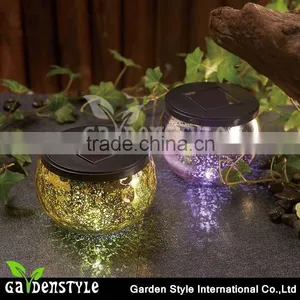 Colorful Sun Jar Bottle Solar Garden Modern Hanging Light thumbnail-1