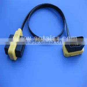 Obd2 Wiring Harness Obd Pass Through Male/female to Male Flat Cable thumbnail-1