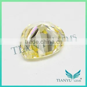 Hot Sale Products Synthetic Zircon Gemstone Heart Cut L-Yellow CZ Gems Stone thumbnail-6