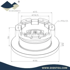 Brake Disc 4247.1150 For Iveco Truck thumbnail-1